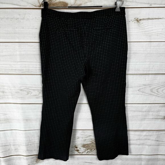Time And Tru Black & Gray Plaid Stretch Ponte Pants Size 14 - Picture 4 of 8